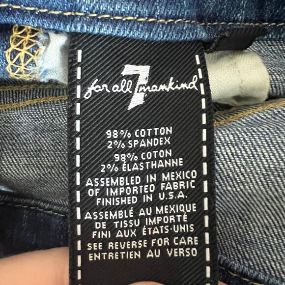 7 For All Mankind Denim Overalls size medium - Picture 7 of 8